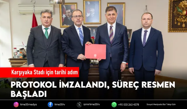 Karşıyaka Stadı için imzalar atıldı: Yapım süreci başladı