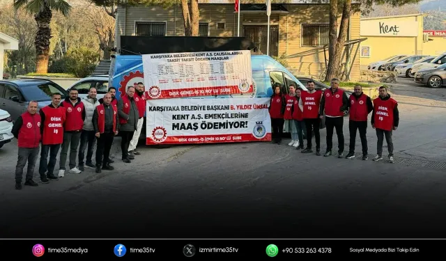 İzmir'de işçilerden 'bayramlaşma' protestosu