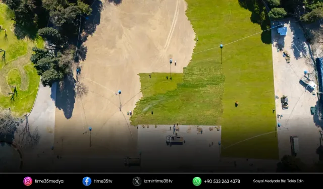 Eski lunapark alanı yeşile dönüyor