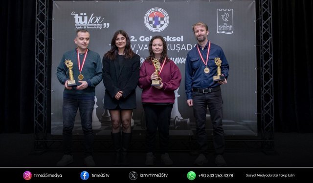 Kuşadası’nda TÜLOV Satranç Turnuvası ödül töreniyle bitti