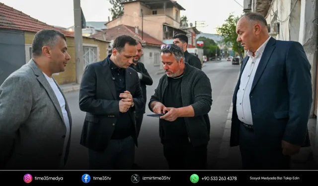 Bornova’da 10 sokakta asfalt çalışması