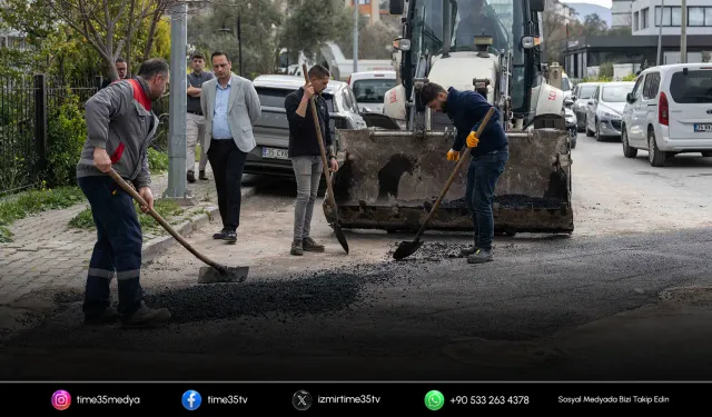 Bornova’da yol seferberliği: 722 noktaya müdahale