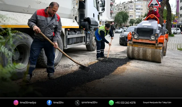 Bornova’da yol çalışmaları hız kesmiyor