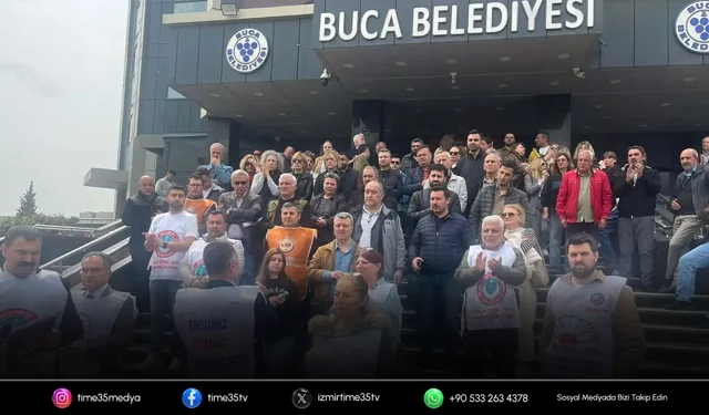 Buca Belediyesi’nde iş bırakma eylemi