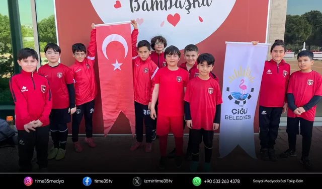 Çiğli’de futbol okulu çok yönlü eğitim veriyor