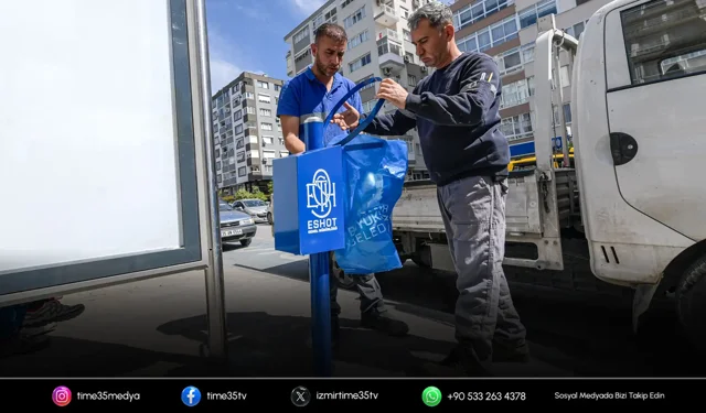 ESHOT’tan duraklarda temizlik hareketi