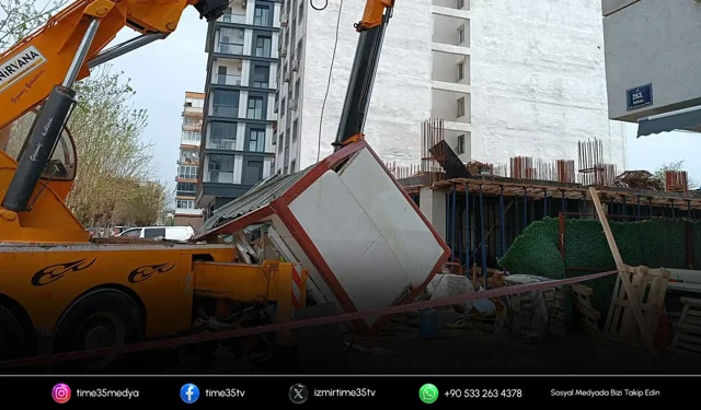 Bayraklı’da vinç kazası: 2 yaralı