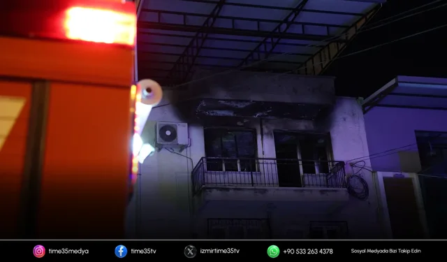 Bornova’da ev yangını: 1 ölü, 1 ağır yaralı
