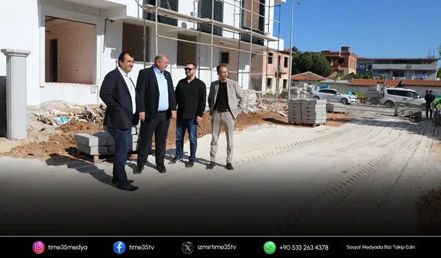 Başkan Çiçek sahada incelemelerde bulundu