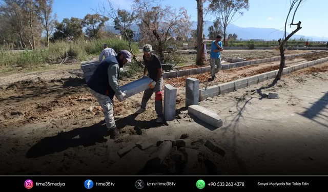 Gümüldür’de sahil yürüyüş yolu yenileniyor