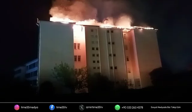 Lise pansiyonunda yangın: 46 öğrenci tahliye edildi