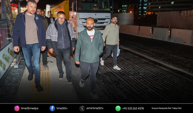 Görkem Duman gece mesaisinde sahada