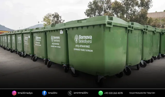 Bornova’ya 325 yeni çöp konteyneri