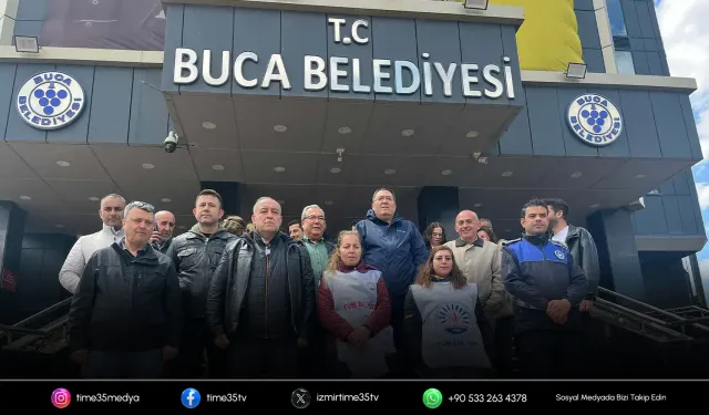 Buca Belediyesi'nde memurlar eylemini sürdürdü