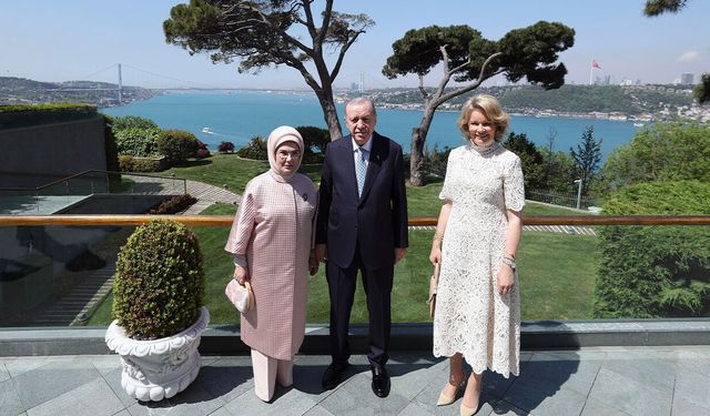 Erdoğan, Belçika Kraliçesi Mathilde’yi kabul etti