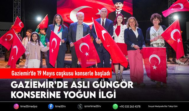 Gaziemir’de 19 Mayıs coşkusu konserle başladı