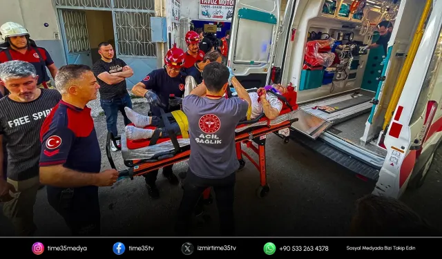 Buca’da çatıdan düşen vatandaşı itfaiye kurtardı