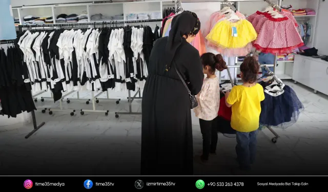 Konak Giysi Market’te bayram neşesi yaşandı