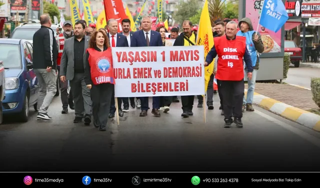 Urla’da 1 Mayıs coşkuyla kutlandı