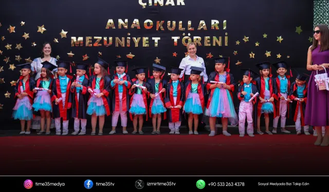 Çınar Anaokulları’nda mezuniyet coşkusu