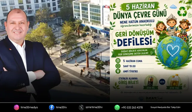 Menderes’te geri dönüşüm defilesi