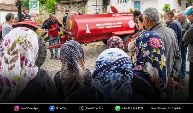 Büyükşehir'den yangına karşı köylere destek