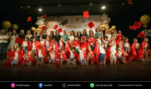 Karşıyaka’da miniklerin mezuniyet heyecanı