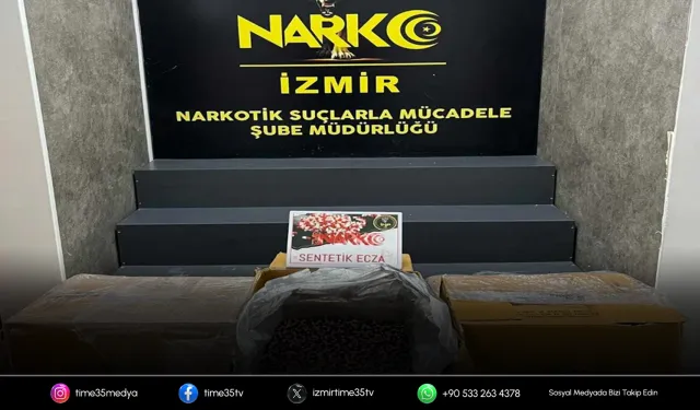 Buca'da 300 Bin sentetik hap ele geçirildi