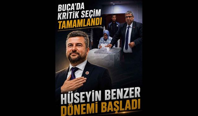 Buca'da kritik seçim tamamlandı, Başkanvekili Hüseyin Benzer oldu