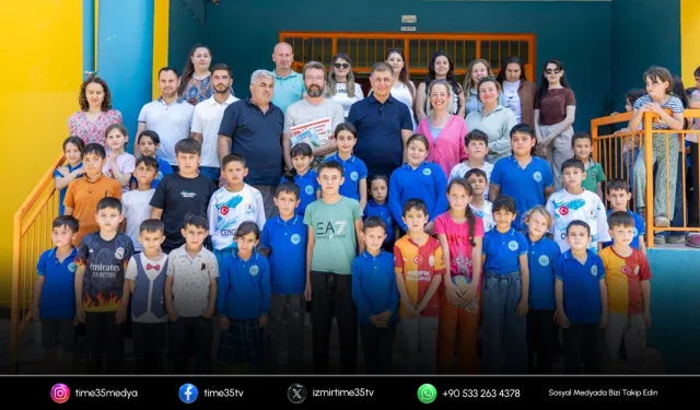 Başkan Tugay’dan Kirazlı çocuklara karne hediyesi