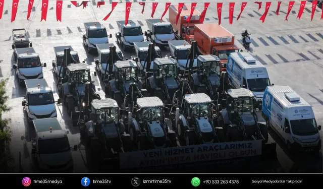 Aydın Büyükşehir'in araç filosuna 22 yeni araç