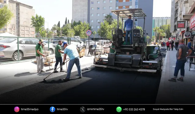Alsancak sokakları yenilenmeye devam ediyor