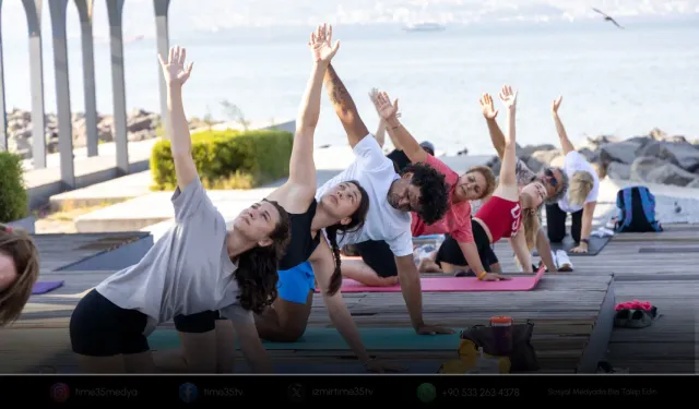 Karşıyaka’da ücretsiz sabah sporuna yoğun ilgi