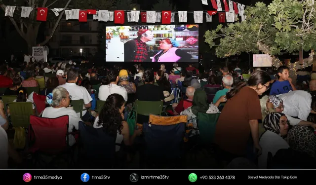 Bayraklı'da açık hava sinema günleri devam ediyor