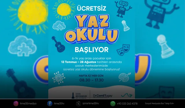 İzmirli çocuklar için renkli yaz tatili