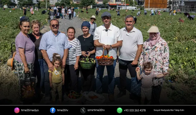 Doğanlar Kent Bostanı’nda hasat heyecanı