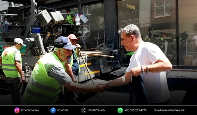 Efeler’de yol yenileme çalışmaları sürüyor