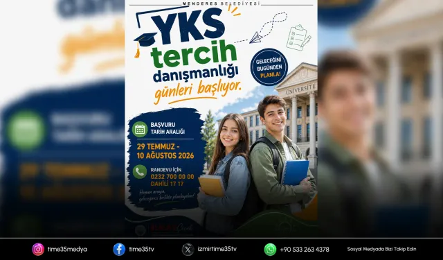 Menderes Belediyesi'nden YKS tercih desteği