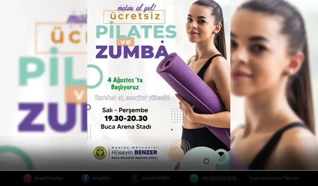 Buca Arena’da ücretsiz pilates ve zumba dersleri başlıyor