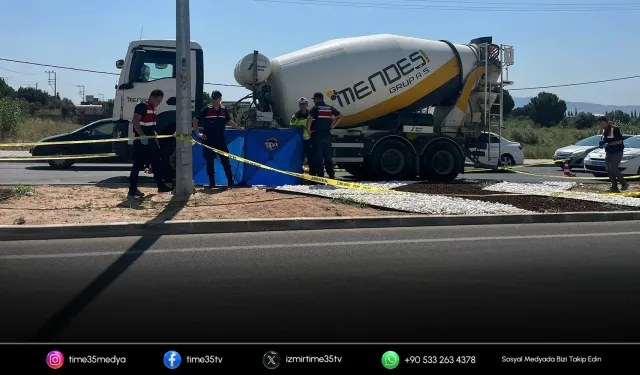 Beton mikserinin çarptığı yaya öldü