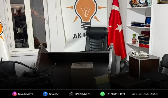 AK Parti ilçe binasına gece yarısı saldırı
