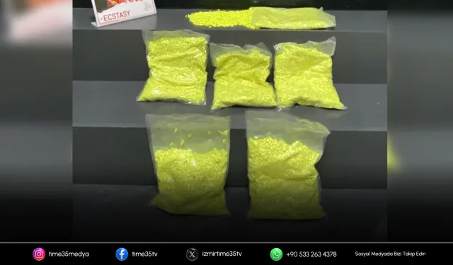 Bornova’da 31 bin 320 ecstasy ele geçirildi
