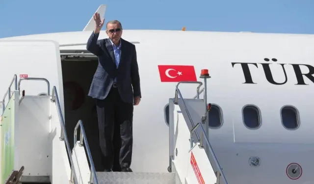Cumhurbaşkanı Erdoğan, Kırgızistan'a gitti