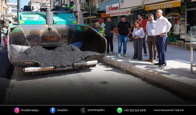 Gaziemir’de yollar baştan aşağı yenileniyor