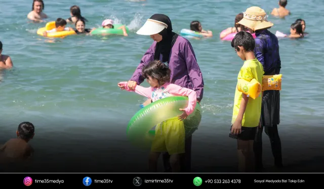 Konak Belediyesi’nden çocuklar ve kadınlara deniz keyfi