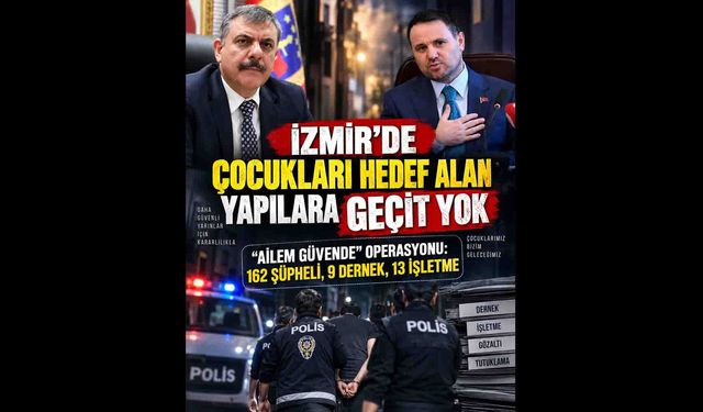 “Ailem Güvende” Operasyonu: 162 Şüpheli, 9 dernek, 13 işletme