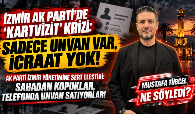 Gazeteci Mustafa Tübcel : "Sahadan Kopuklar, Telefonda Unvan Satıyorlar!"