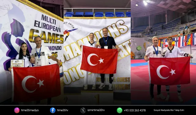 İzmirli tekvandoculardan Avrupa’da üç madalya