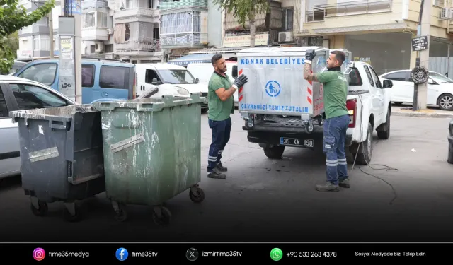 Konak’ta konteynerler yenilenmeye devam ediyor