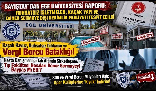 Sayıştay’dan Ege Üniversitesi Raporu şok etti